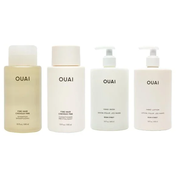 OUAI Bundle - Fine Hair Shampoo, Conditioner, Hand Wash and Lotion - Picture 1 of 4